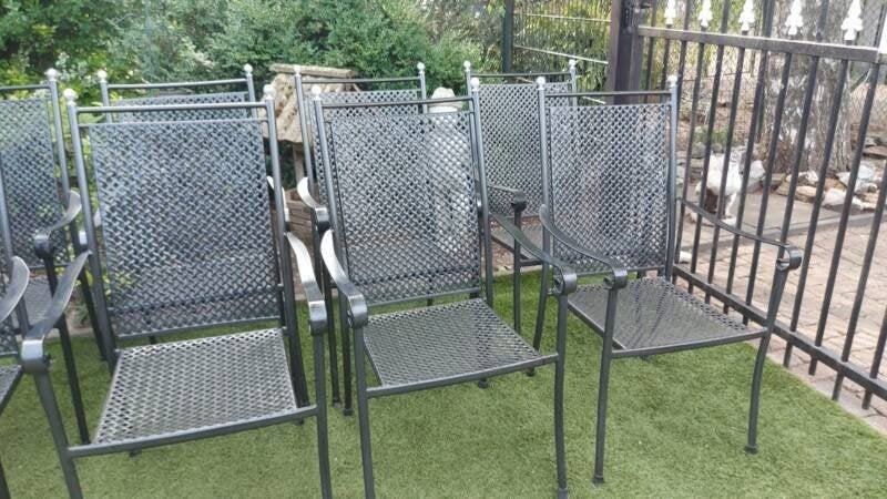 8 royal garden excelsior tuinstoelen, Tuin en Terras, Tuinstoelen, Ophalen, Gebruikt, Stapelbaar