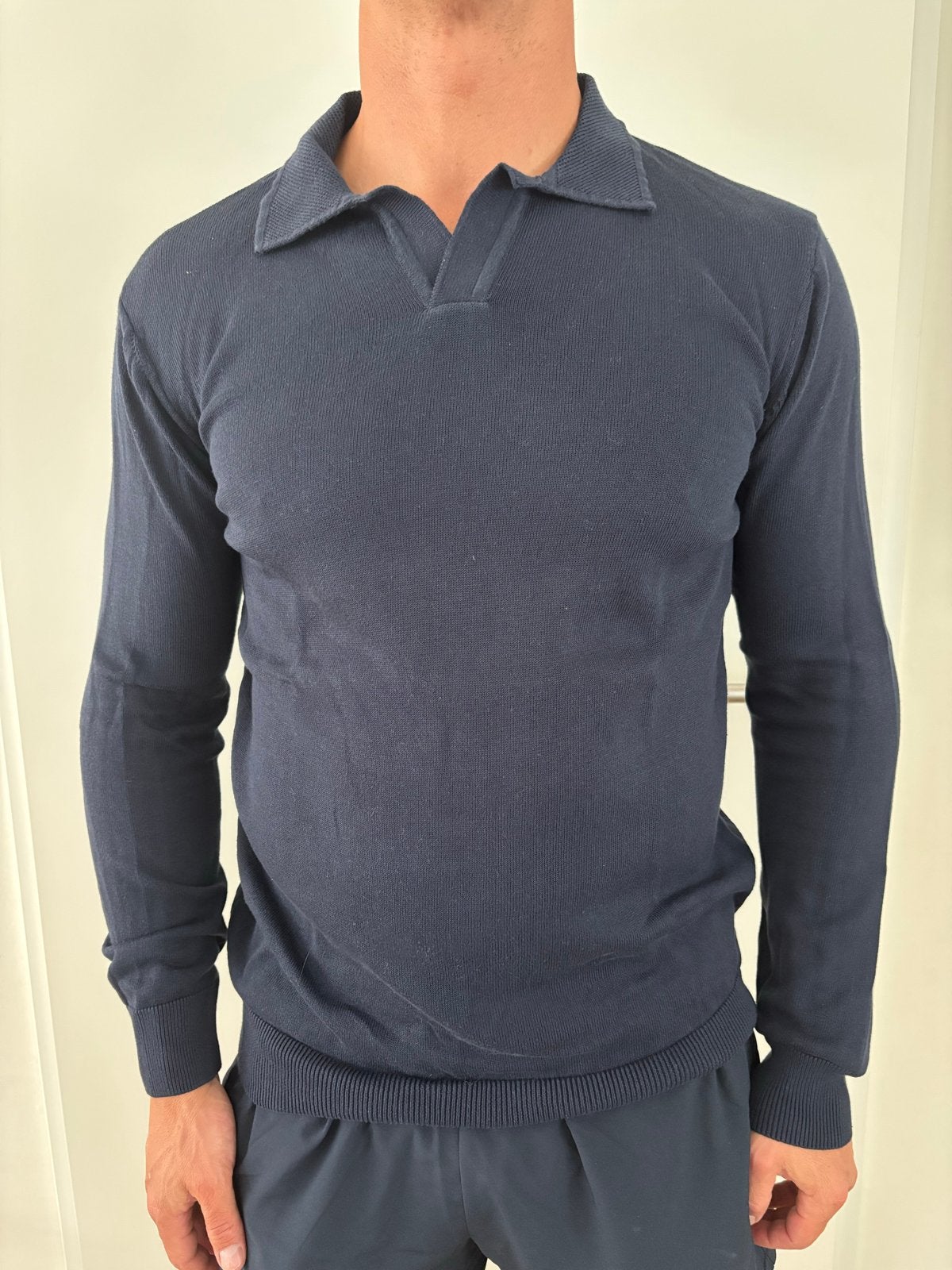 Felix Hardy trui met kraagje - Maat M, Ophalen of Verzenden, Zo goed als nieuw, Maat 48/50 (M), Blauw