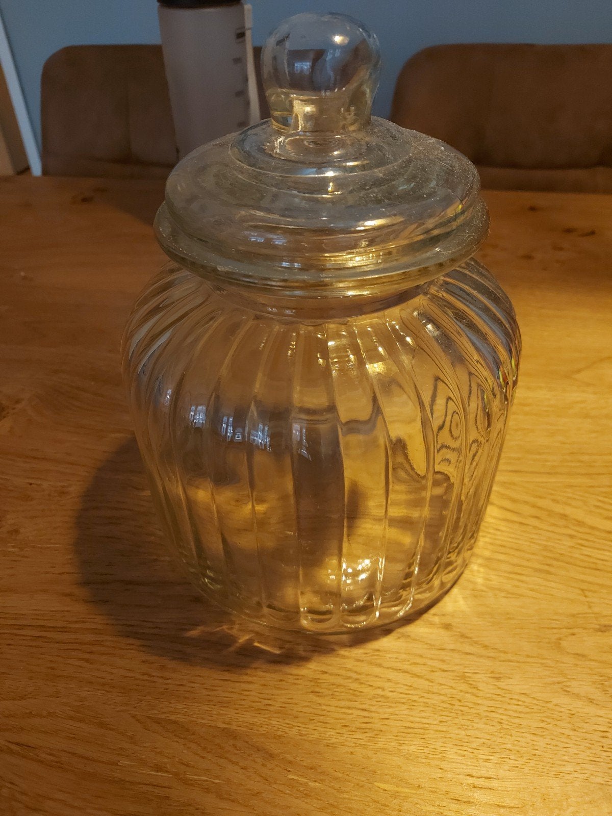 grote glazen pot, Ophalen, Zo goed als nieuw