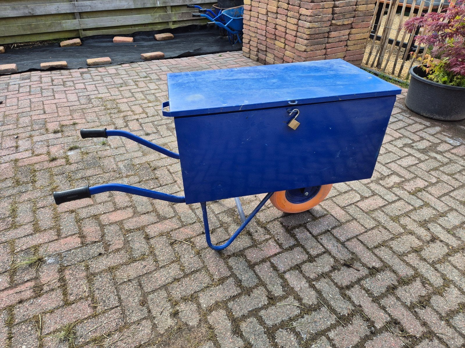 Blauwe gereedschap kruiwagen type HG2, Ophalen, Gebruikt