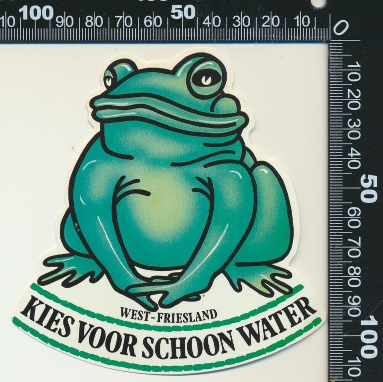 Sticker: West Friesland - Kies voor schoon water, Ophalen of Verzenden, Zo goed als nieuw, Dier en Natuur