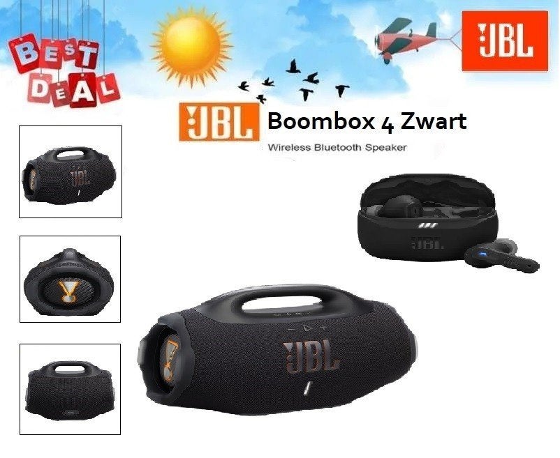 ✅NIEUW✅ JBL Boombox 4 | Zwart + 🎁JBL Tune Beam 2, Ophalen of Verzenden, Nieuw, Subwoofer, JBL