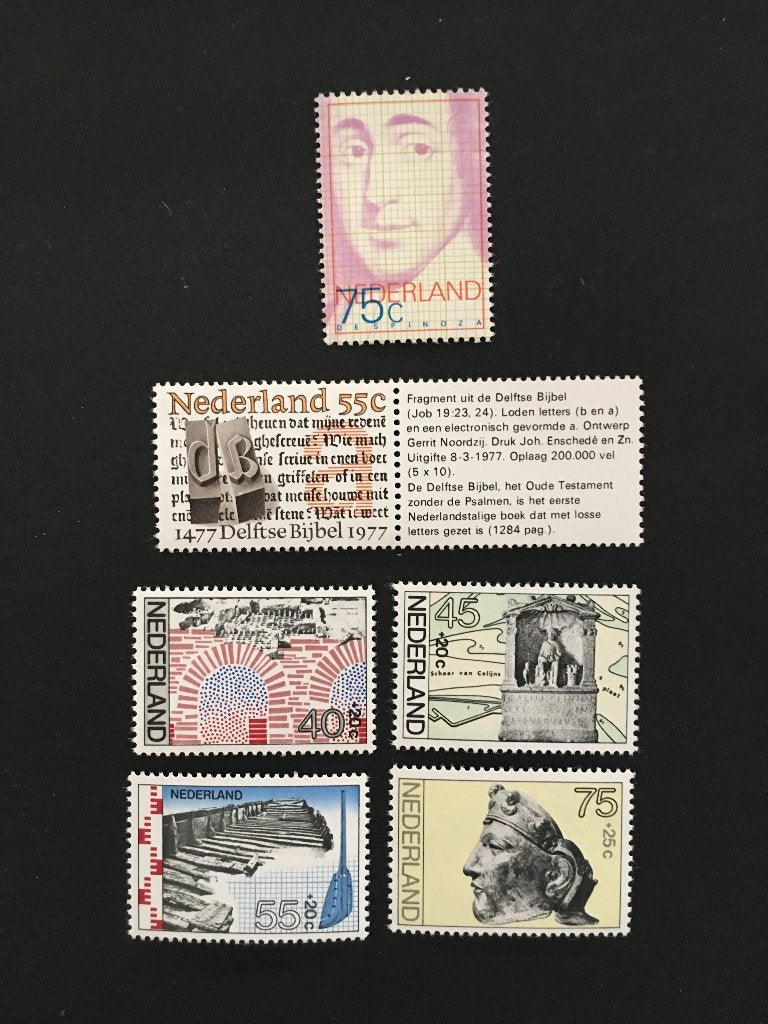 i81-1130pf Nederland 1977 NVPH 1130/31 1133 tm 1136 Postfris, Ophalen of Verzenden, Na 1940, Postfris