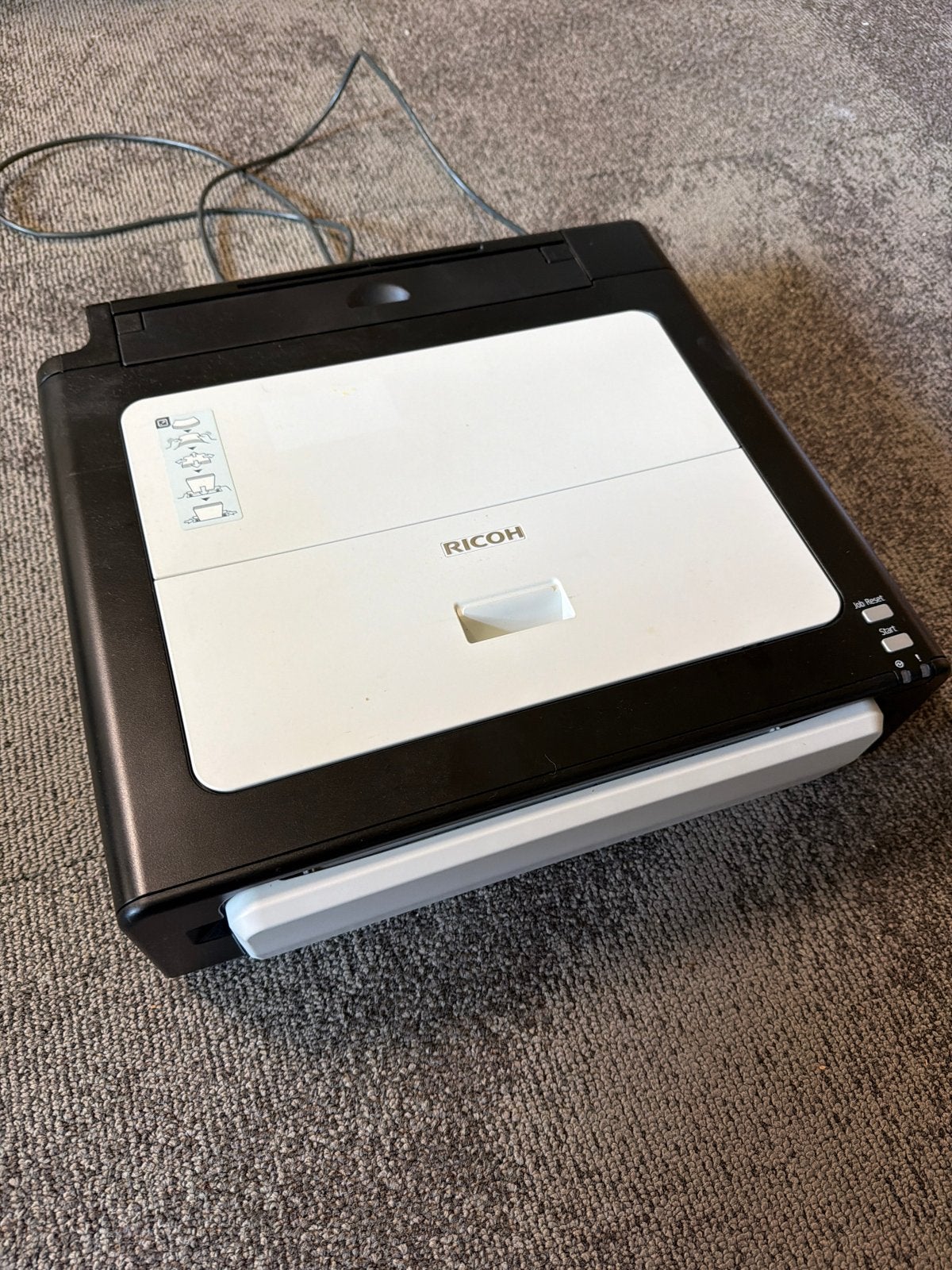 Ricoh Aficio SP 100SU Zwart-wit Laser All-in-one Printer, Ophalen, Kopieren, All-in-one, Zo goed als nieuw