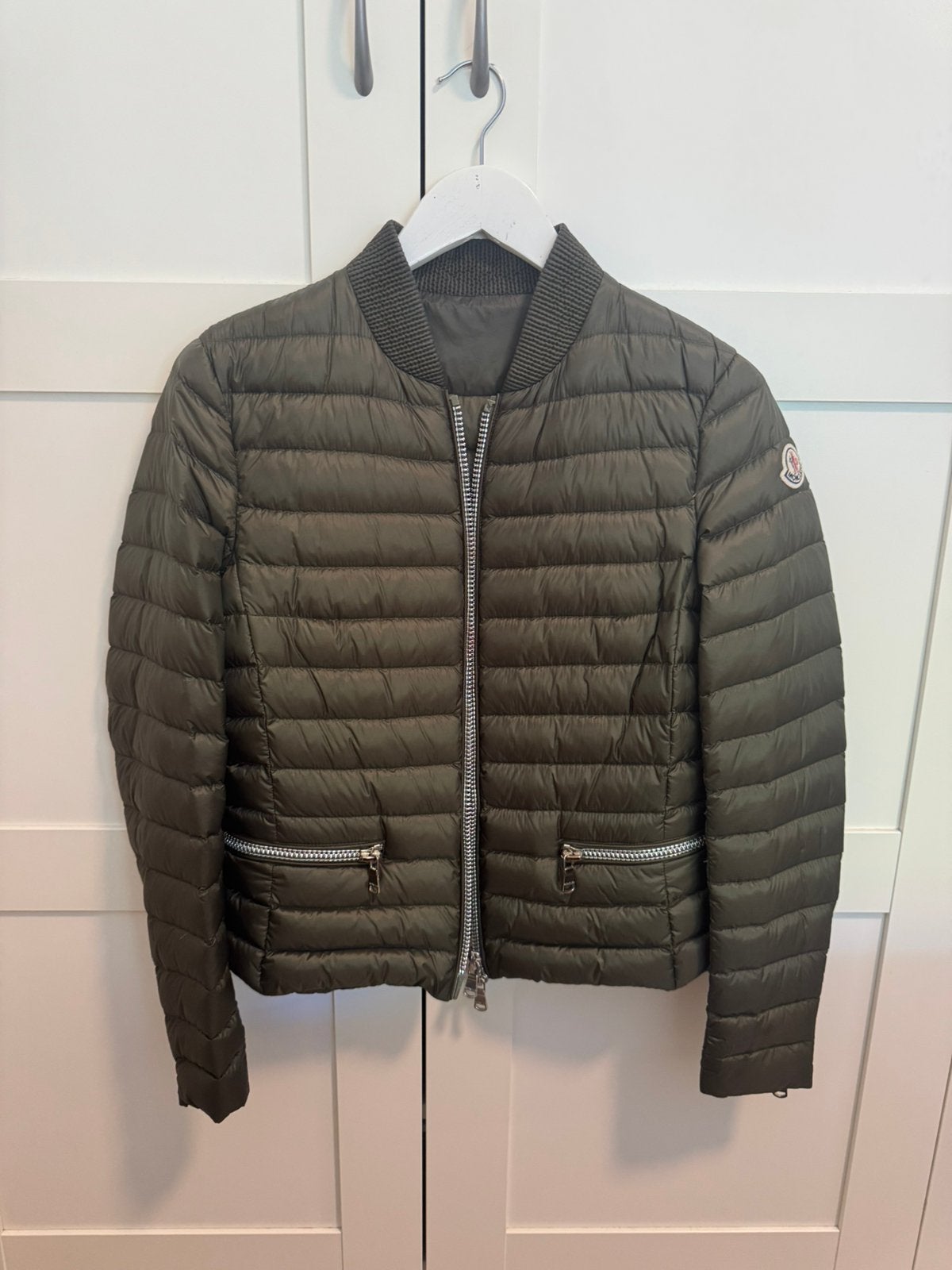 Moncler zomerjas groen dames, Ophalen of Verzenden, Zo goed als nieuw, Groen