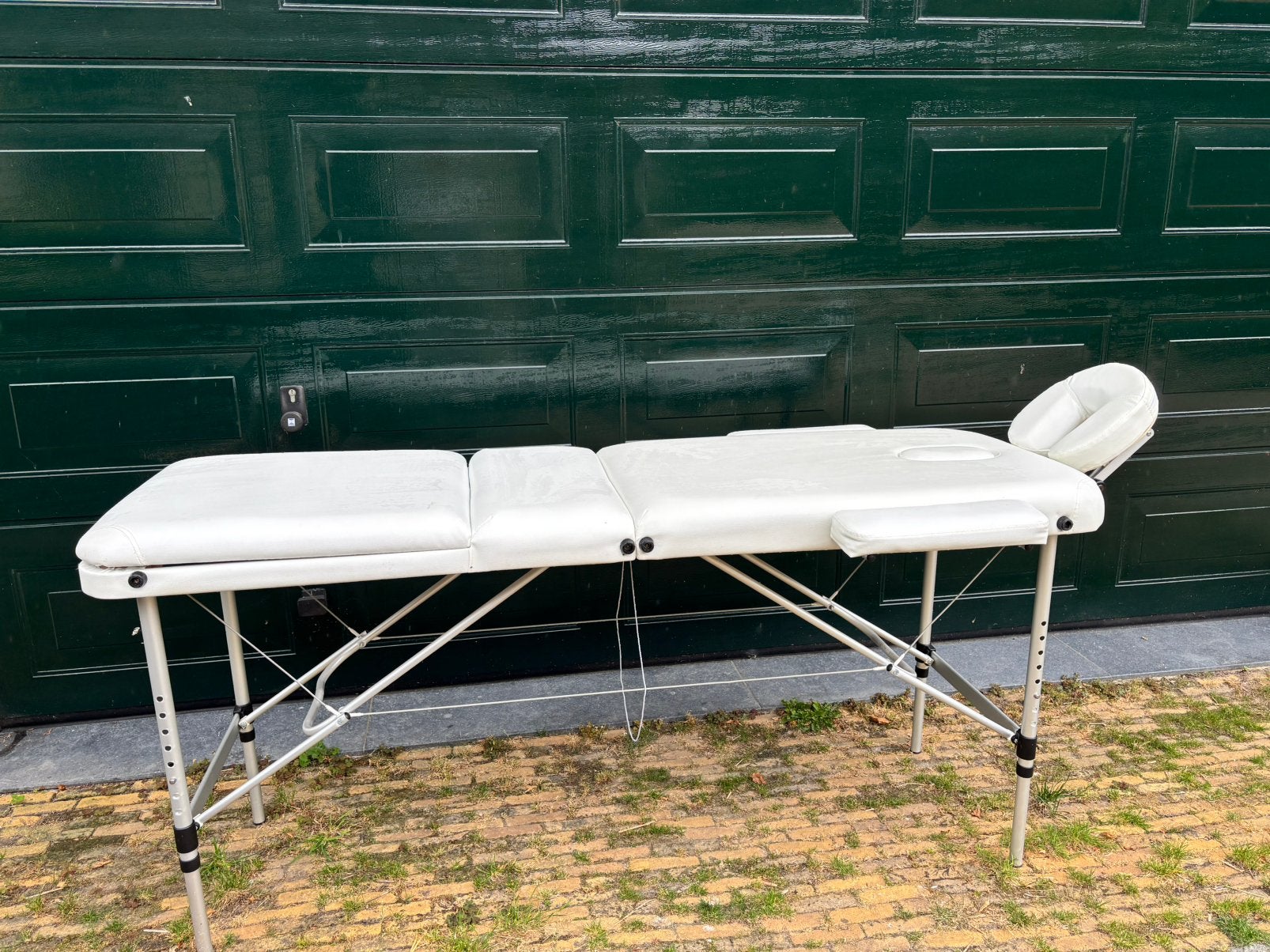 Behandeltafel massagetafel verstelbaar wit, Ophalen, Zo goed als nieuw