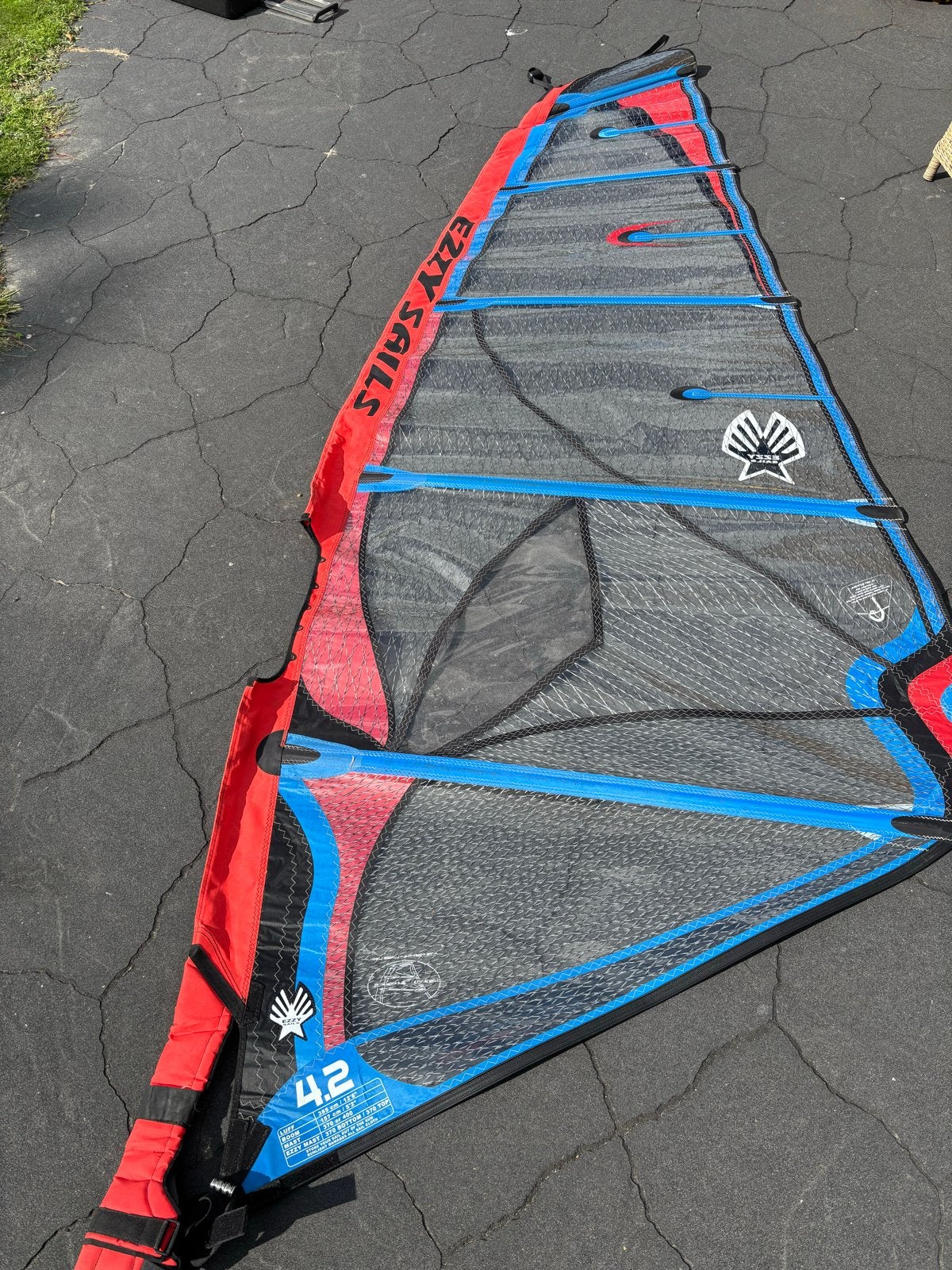 Ezzy Sails Ezzy Wave 4.2 Special Edition Windsurfzeil, Watersport en Boten, Met draagtas, 3.5 tot 5 m², Zo goed als nieuw, Zeil
