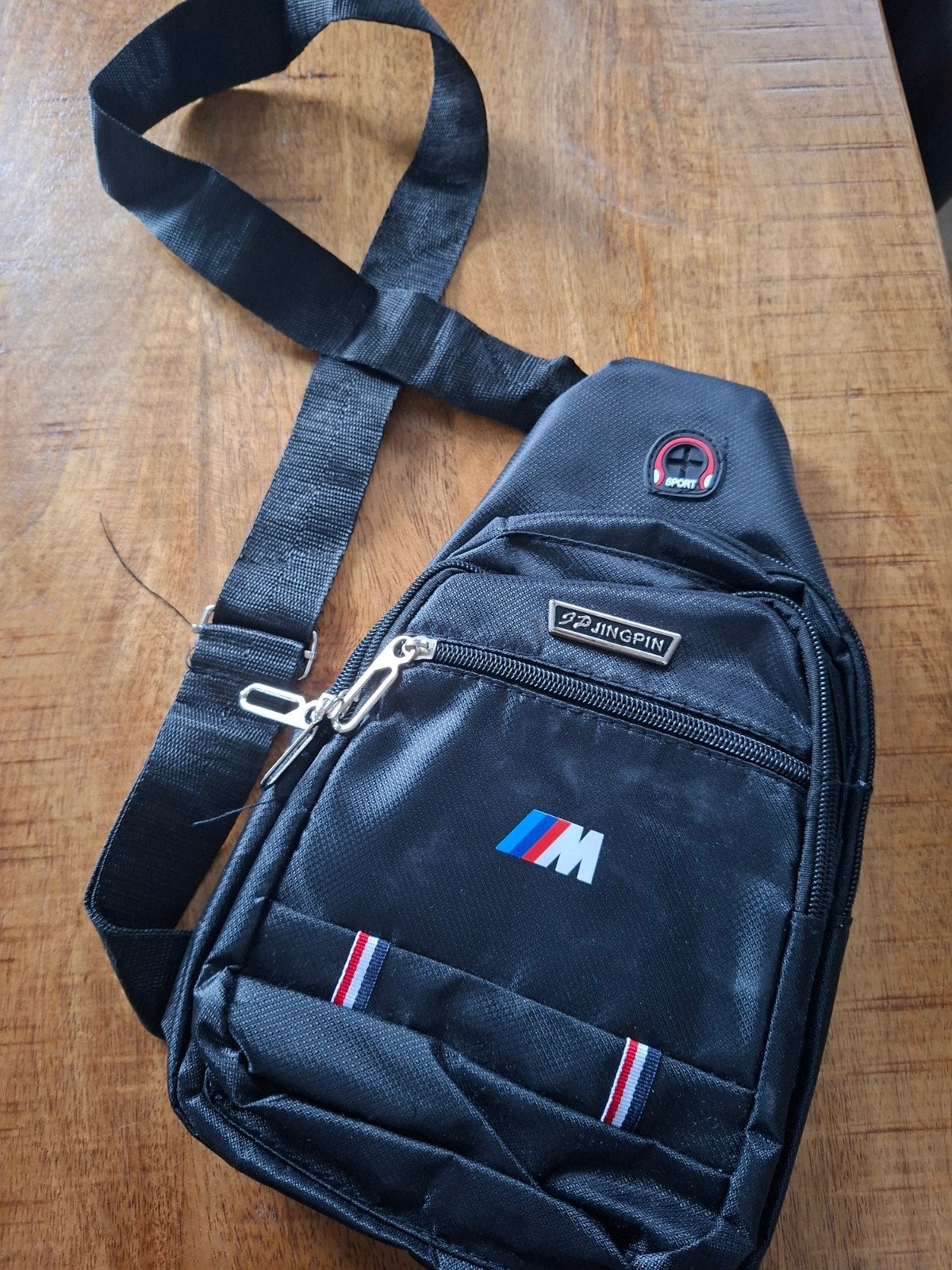 Zwarte Crossbody Tas met BMW 'M' Logo, Ophalen of Verzenden, Nieuw, Zwart, Overige merken