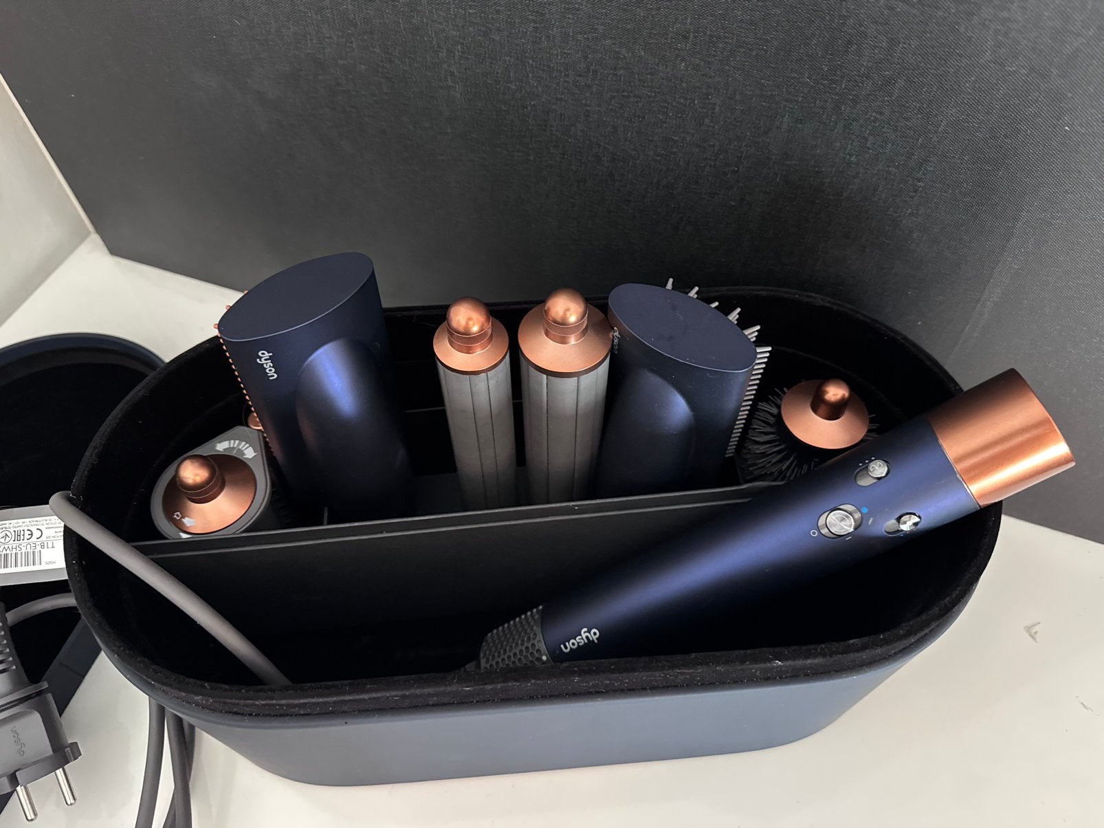 Dyson Airwrap Blue/Copper, Witgoed en Apparatuur, Persoonlijke-verzorgingsapparatuur, Ophalen of Verzenden, Haarverzorging
