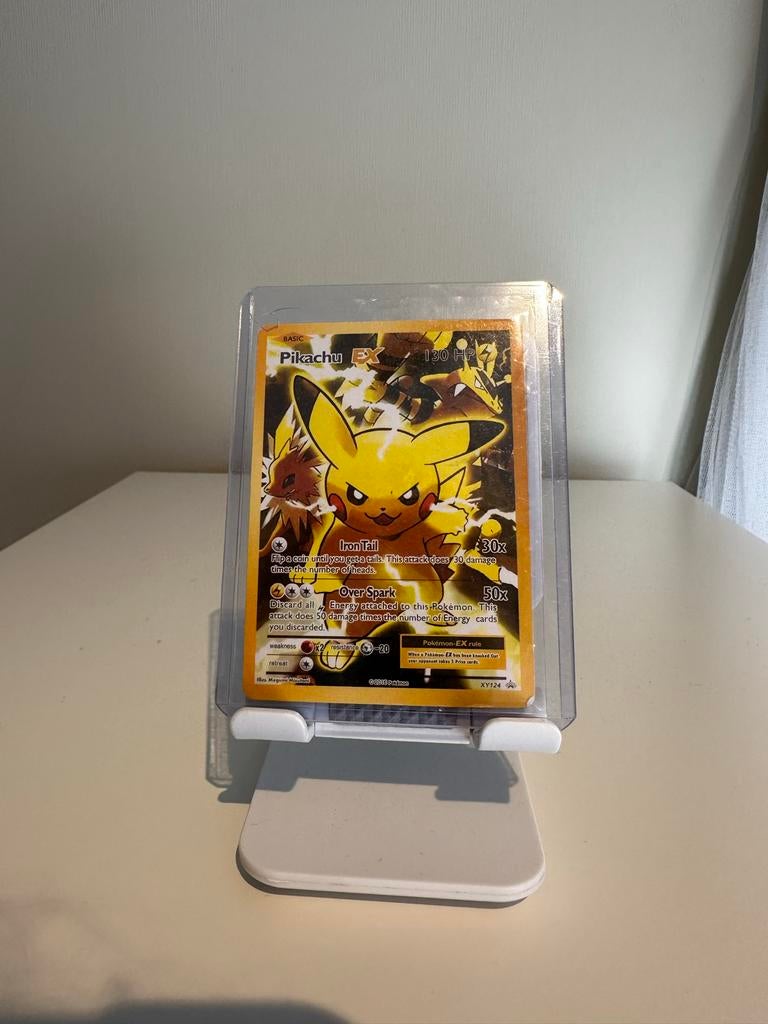 Pikachu-EX (XY124) - Nepkaart, Verzenden, Zo goed als nieuw, Losse kaart, Foil