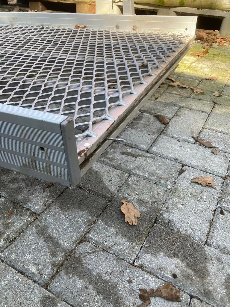 Oprijplateu alu voor overbruggen hoogte verschil, Tuin en Terras, Overige Tuin en Terras, Ophalen of Verzenden
