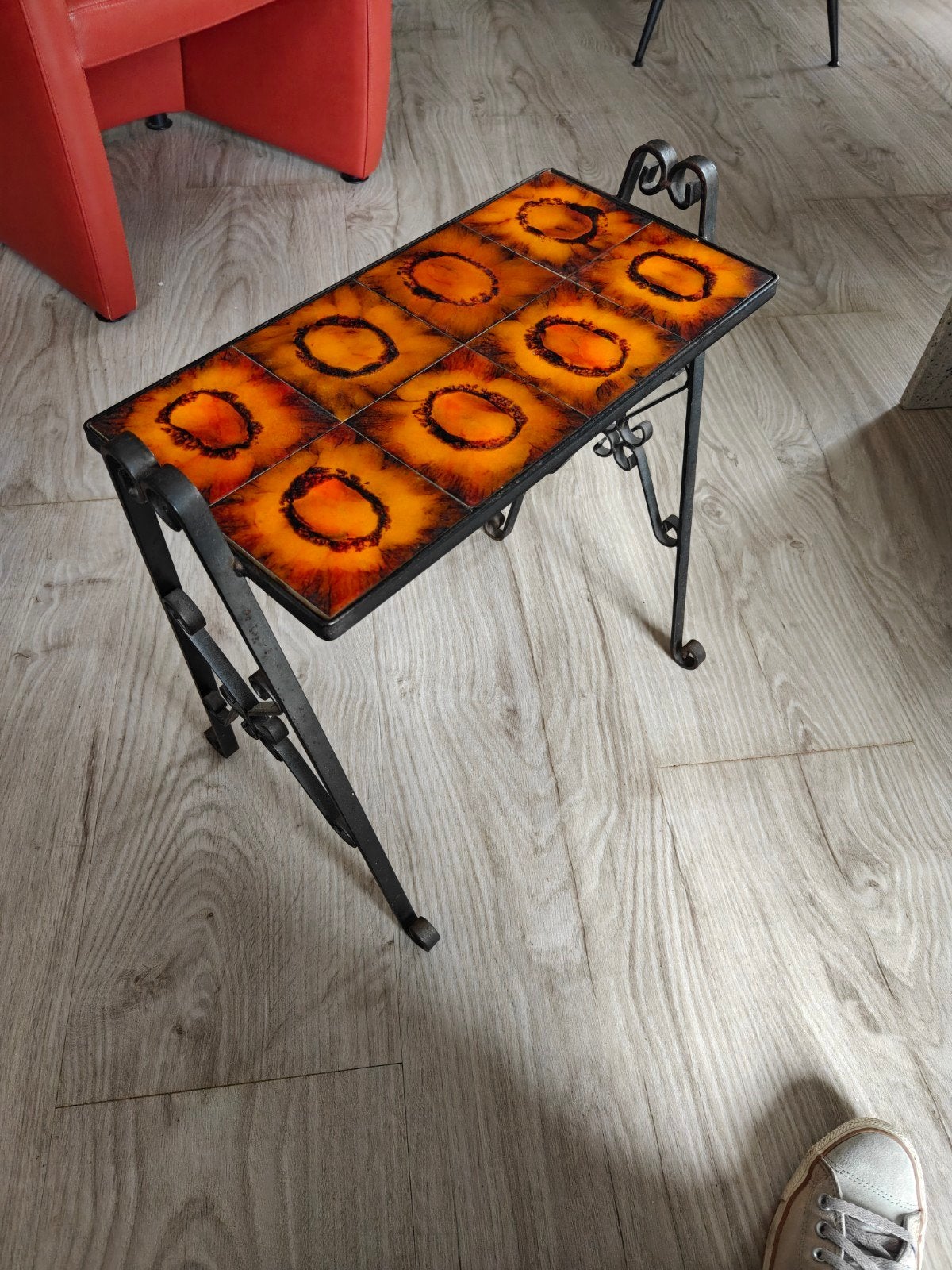 Vintage bijzettafel..OP TE HALEN IN DELFT, Ophalen, Minder dan 45 cm, Minder dan 55 cm, Gebruikt