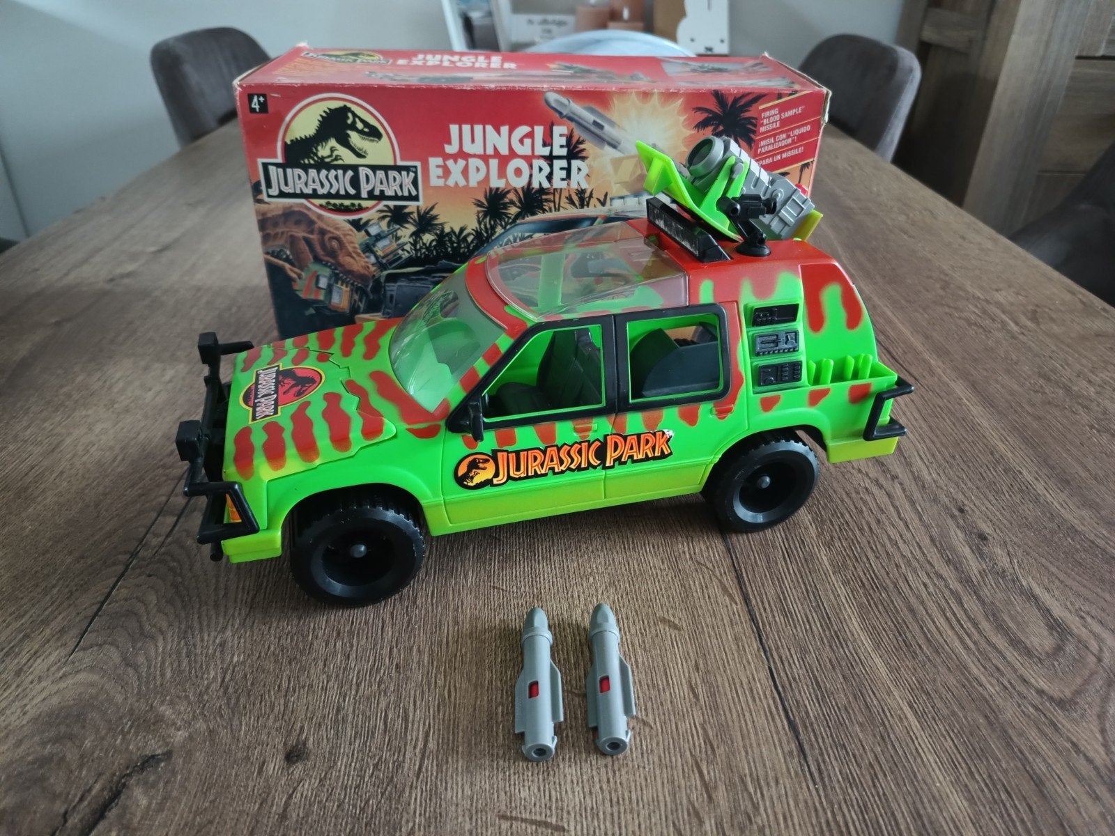 Vintage Jurassic Park Jungle Explorer compleet met doos, Ophalen of Verzenden, Zo goed als nieuw