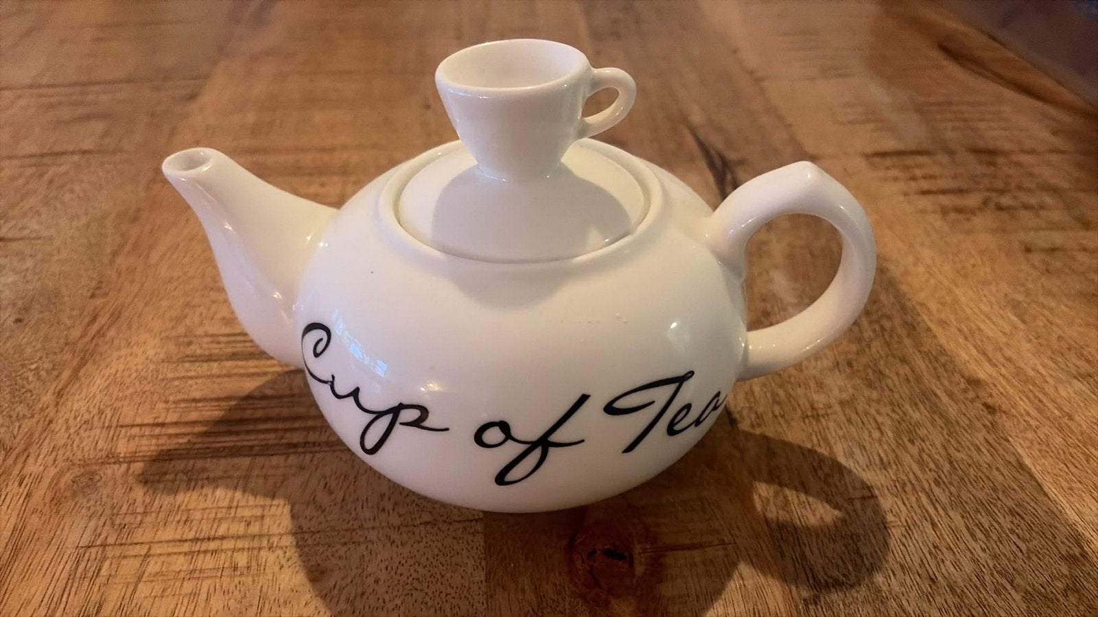 Riviera Maison theepot 'Cup of Tea', Ophalen, Overige merken, Keramiek, Landelijk/Boerenbont