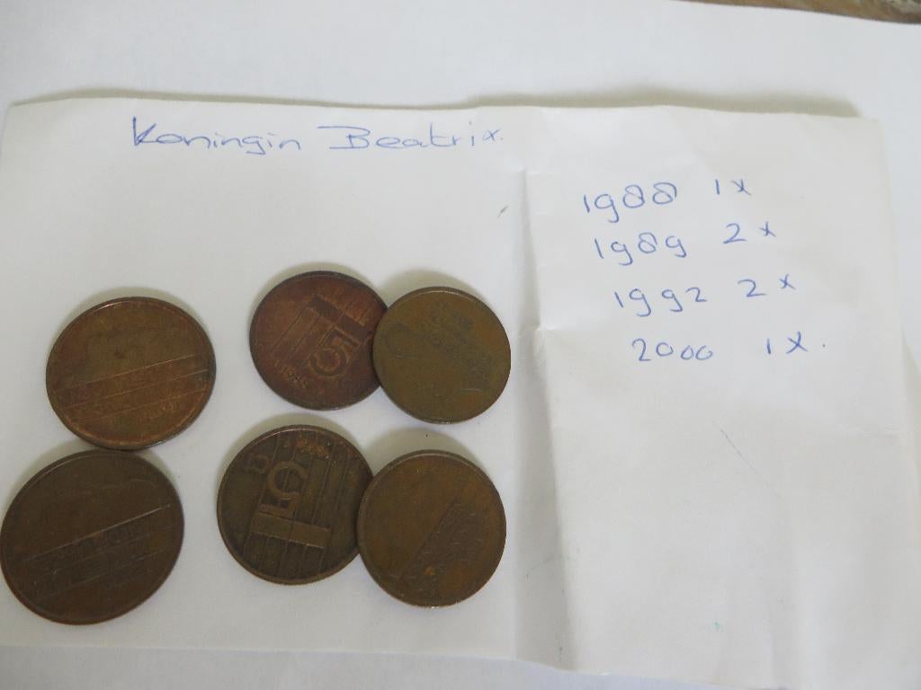 5 Cent Stuiver Koningin Beatrix 1988,1989, 1992, 2000, Ophalen of Verzenden, Koningin Beatrix, 5 cent, Losse munt