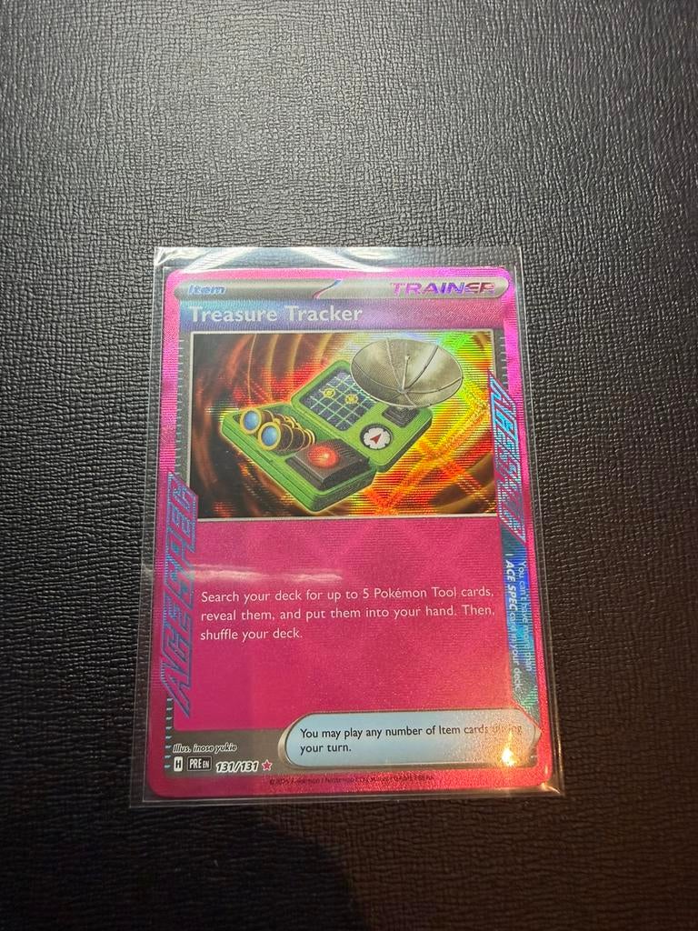 Treasure Tracker Prismatic Evolution 131/131, Ophalen of Verzenden, Nieuw, Losse kaart