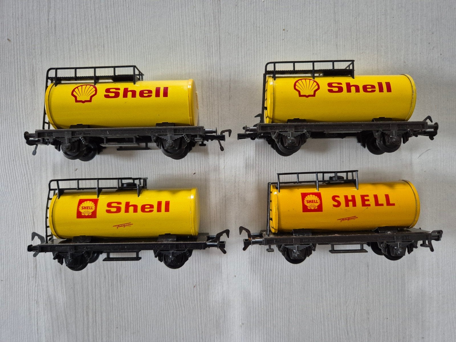 11 Fleischmann H0 Shell ketelwagons 5031, Gebruikt, Gelijkstroom, Fleischmann, Wagon