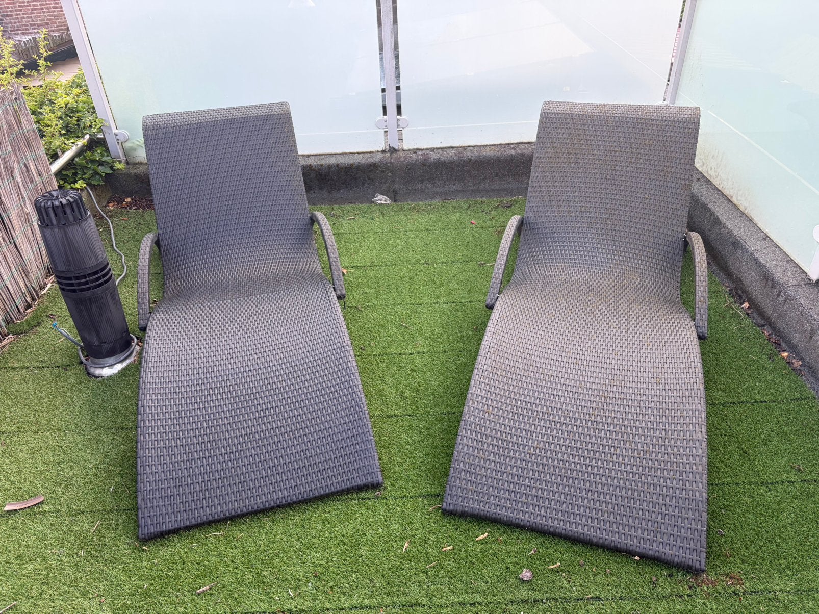 2 lekkere ligbedden, Tuin en Terras, Ligbedden, Ophalen, Zo goed als nieuw, Aluminium