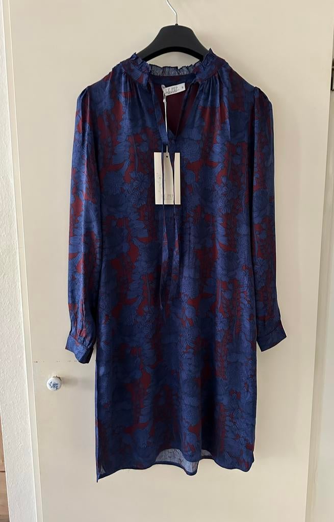 Le Pep Jurkje Bloemen Donkerblauw Maat M nieuw!, Kleding | Dames, Maat 38/40 (M), Le Pep, Blauw, Nieuw