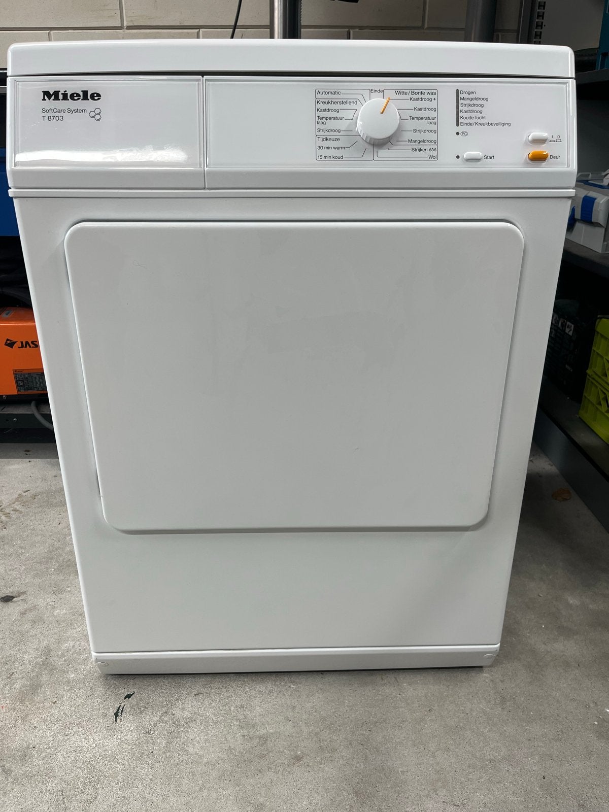 Miele T8703 droger Softcare System, Ophalen, Wolprogramma, Gebruikt, Minder dan 85 cm