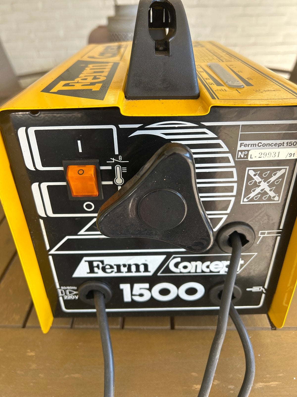 Ferm Concept 1500 lasapparaat met accessoires, Ophalen, Gebruikt, 150 tot 250 ampère, Elektroden