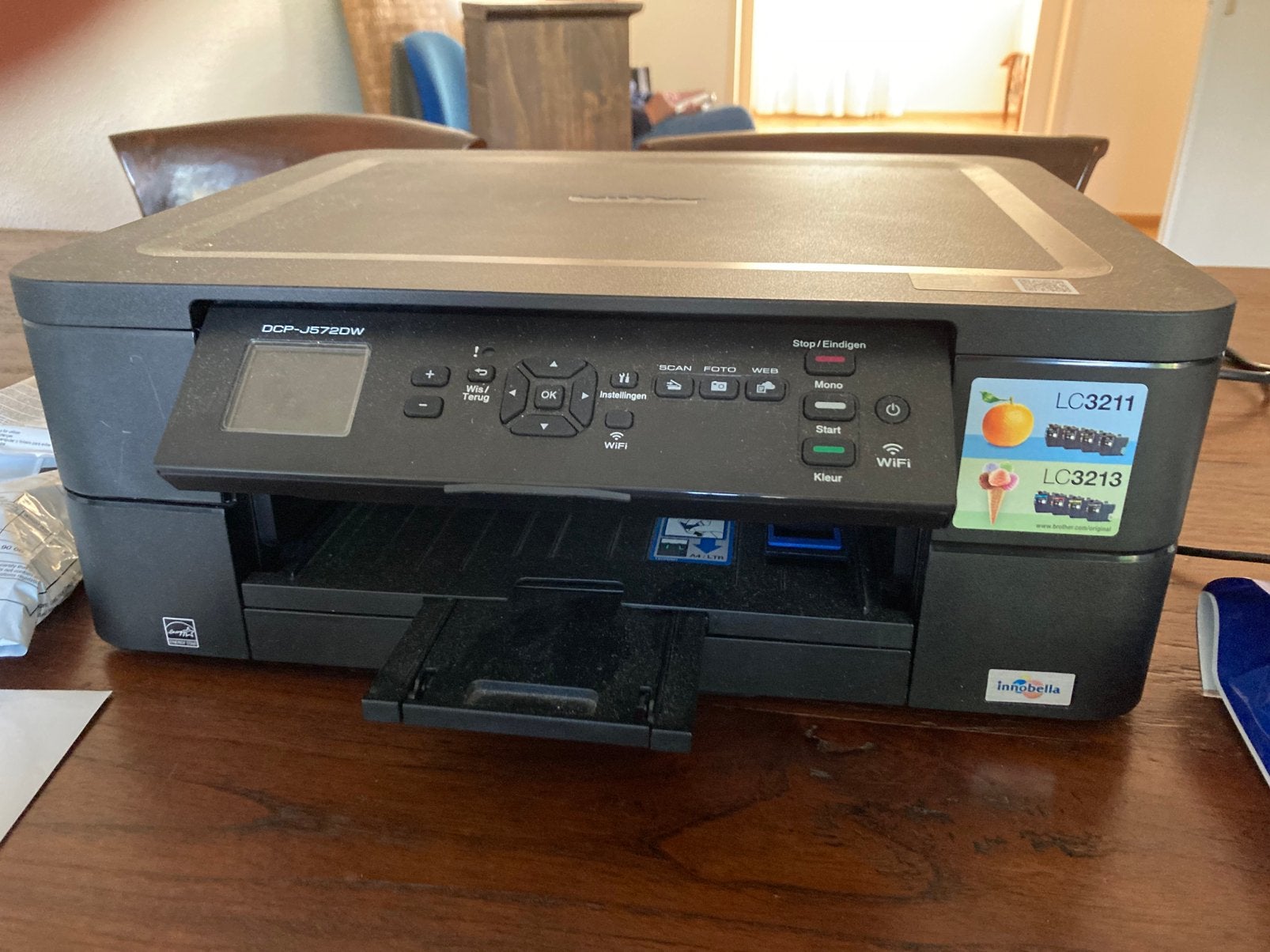 Brother printer DCP-J572DW, Computers en Software, Ophalen, Gebruikt, Mailen, Inkjetprinter