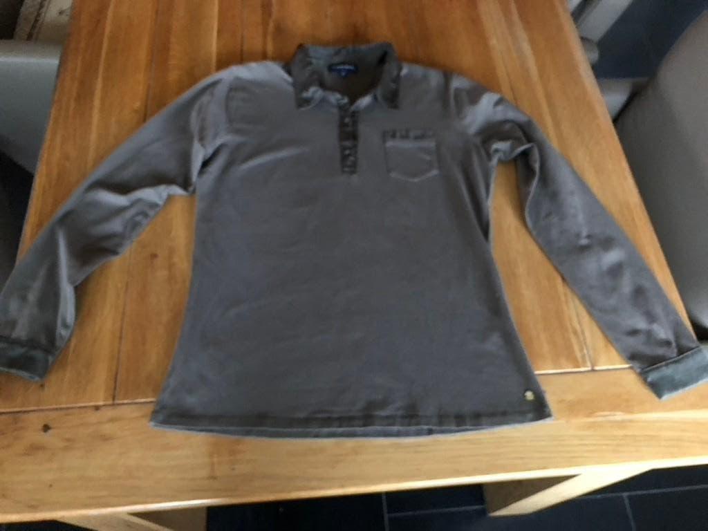 Khaki Terre Bleue top, maat 38, Maat 38/40 (M), Zo goed als nieuw, Lange mouw, Groen