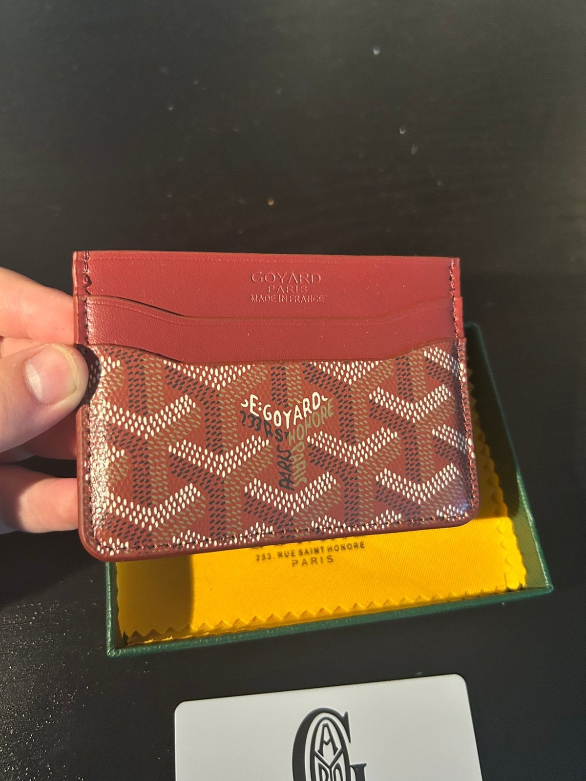 Goyard cardholder portomonee rood, Ophalen of Verzenden