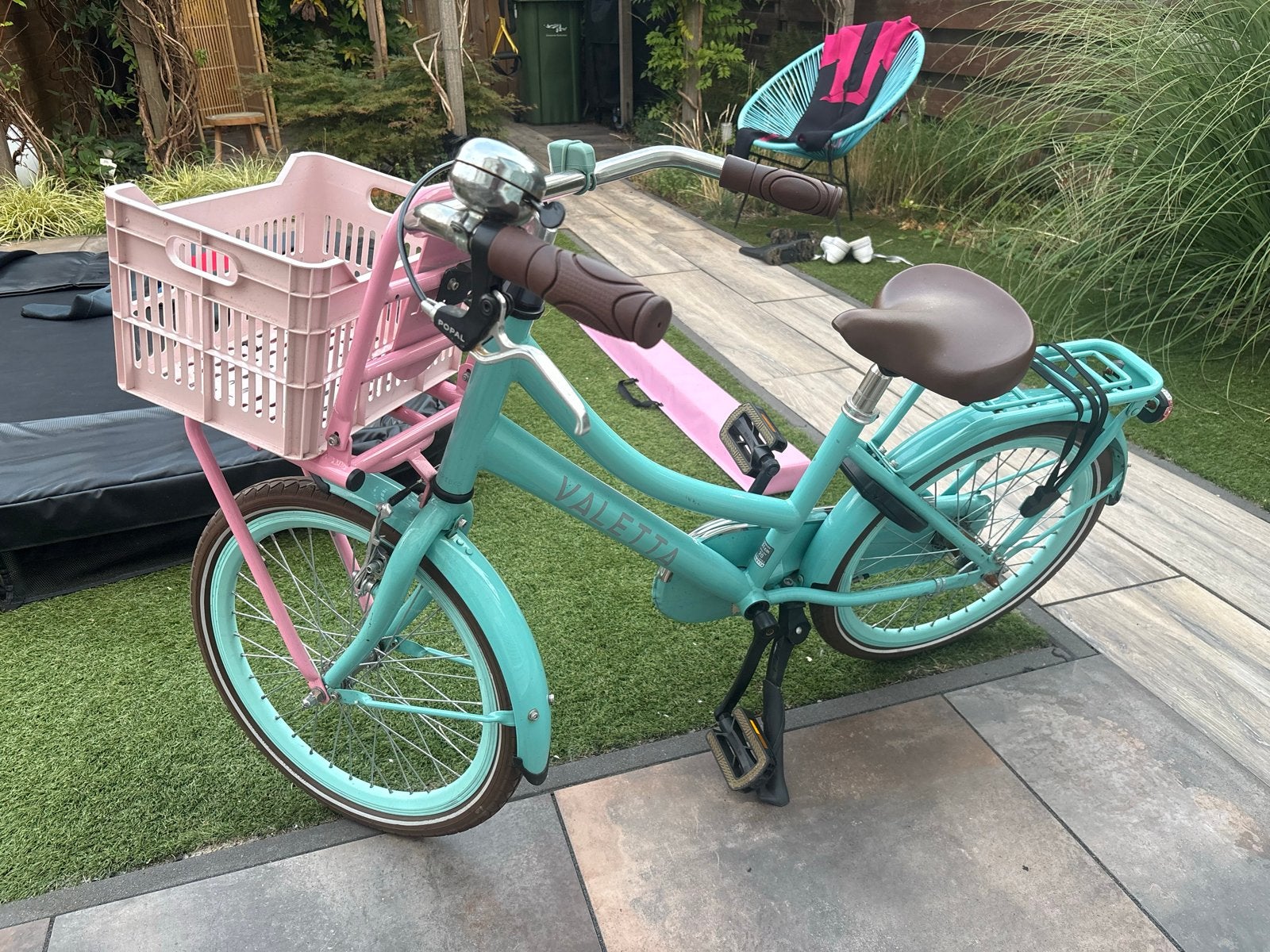 Valletta kinderfiets 20 inch met mandje, Fietsen en Brommers, Ophalen, Gebruikt, 20 inch