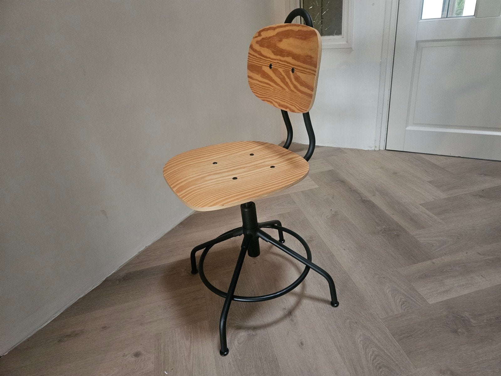 Ikea kullaberg bureaustoel zgan, Ophalen, 60 tot 90 cm, Zo goed als nieuw, In hoogte verstelbaar