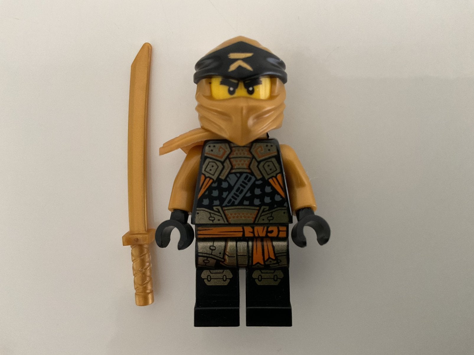 LEGO Ninjago - minifiguur - njo0758 - Cole - Golden Ninja, Compleet, Lego, Ophalen of Verzenden, Zo goed als nieuw