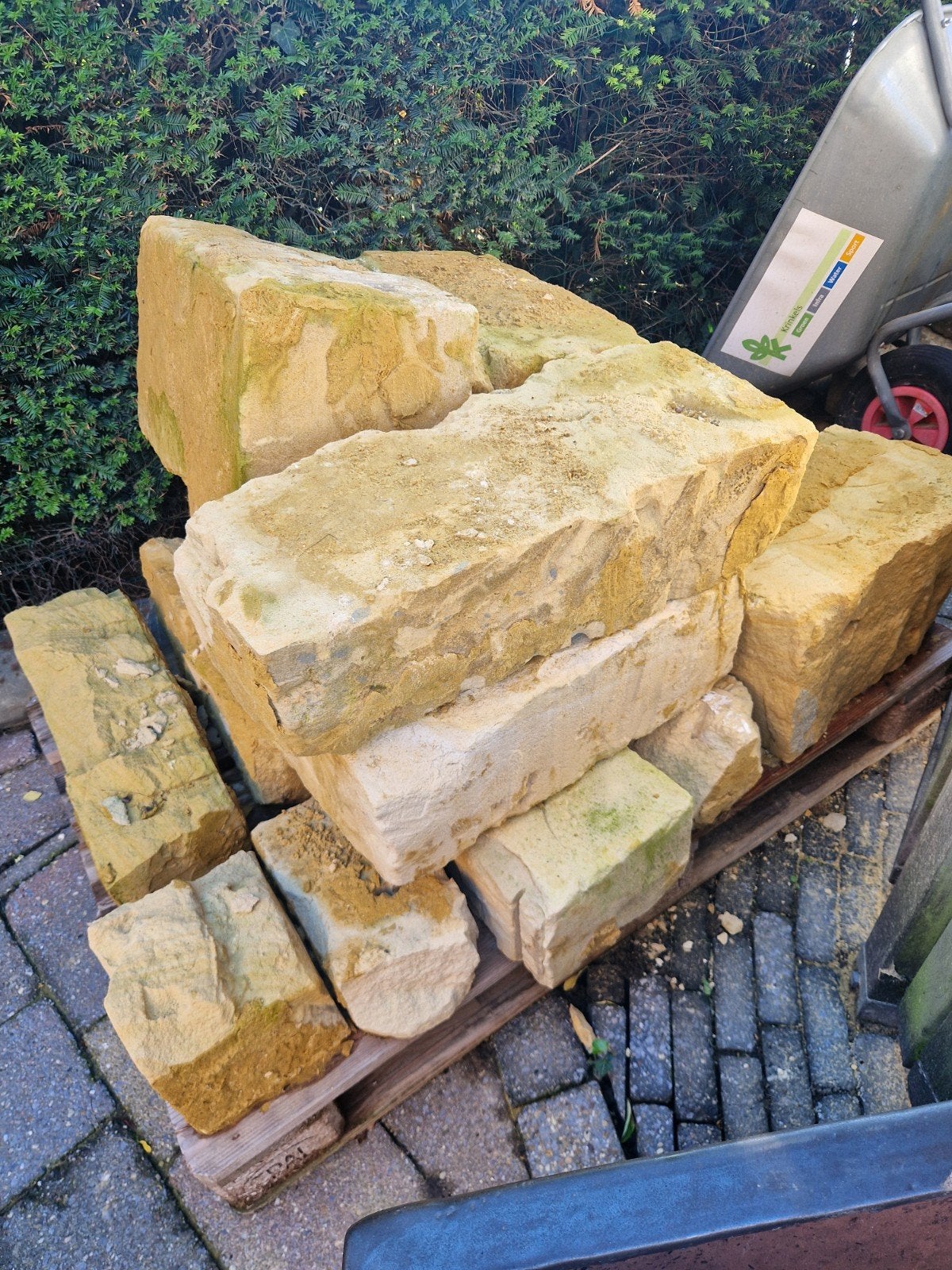 Mergelblokken, Ophalen, Overige onderwerpen, Natuurlijk materiaal, 20 - 50 cm