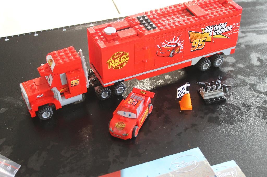lego cars Mack's teamtruck 8486, Lego, Compleet, Ophalen of Verzenden, Zo goed als nieuw