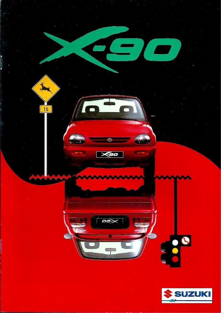 Folder Suzuki X-90 1996, Ophalen of Verzenden, Gelezen, Overige merken
