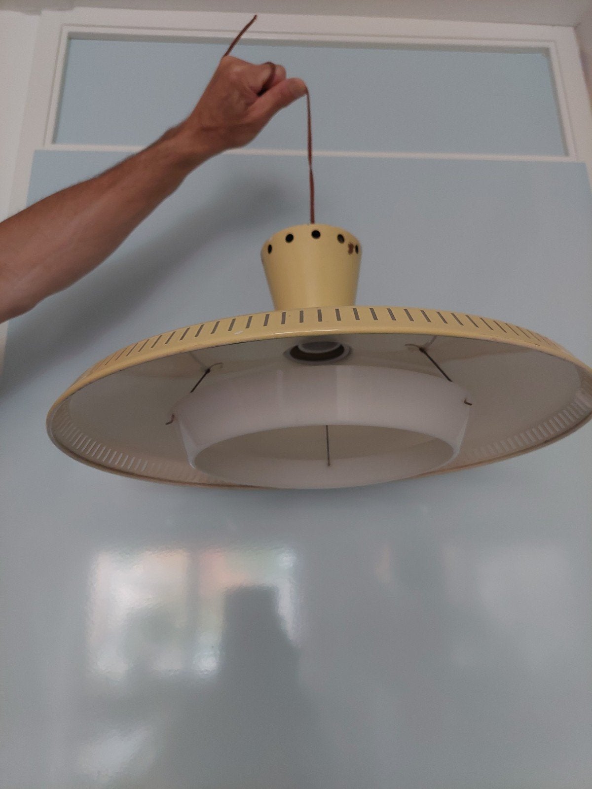 Prachtige Philips Louis Kalff lamp, Ophalen, Gebruikt, Minder dan 50 cm