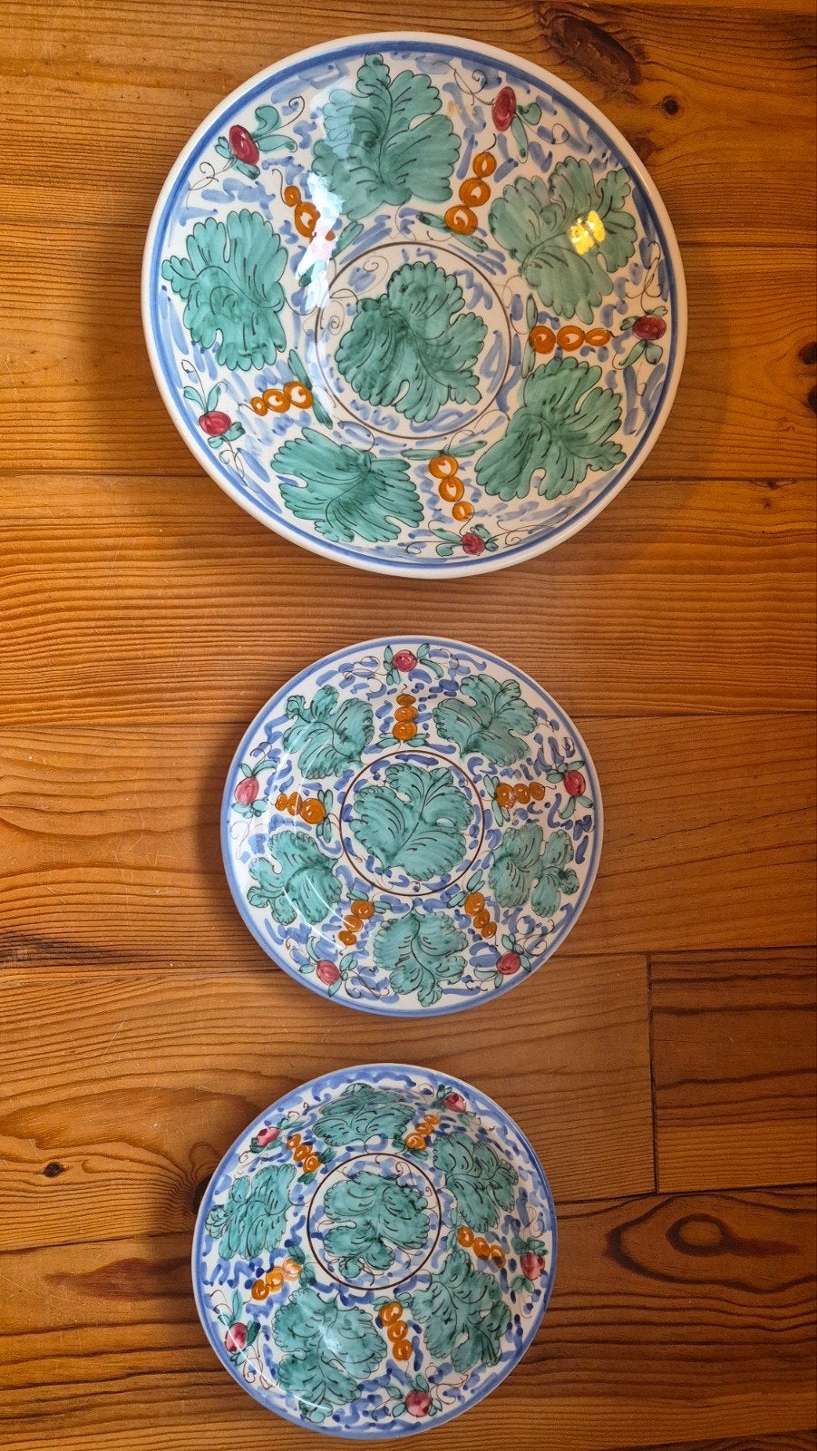 Set van 3 handgeschilderde Griekse decoratieve borden, Ophalen