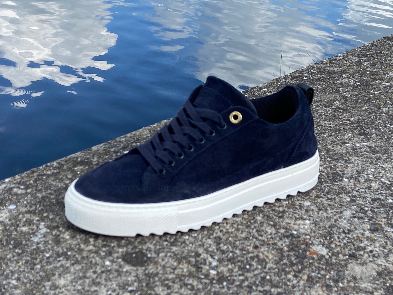 Sneakers Mason Garments 42 (27-27.5 cm), Kleding | Heren, Ophalen of Verzenden, Zo goed als nieuw, Blauw
