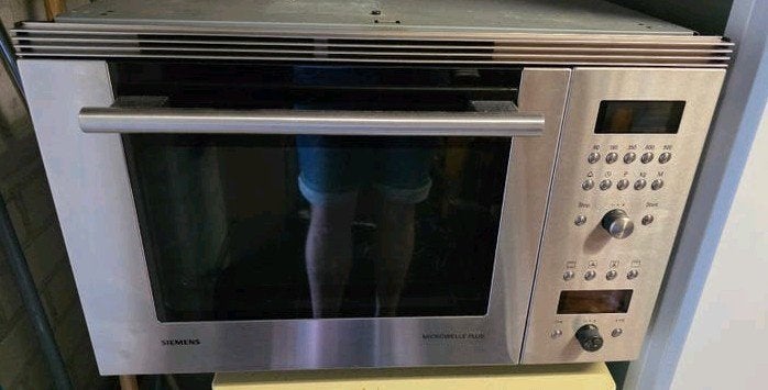 Siemens Combi-oven - Inbouw - RVS, Ophalen, 45 tot 50 cm, Gebruikt, Siemens