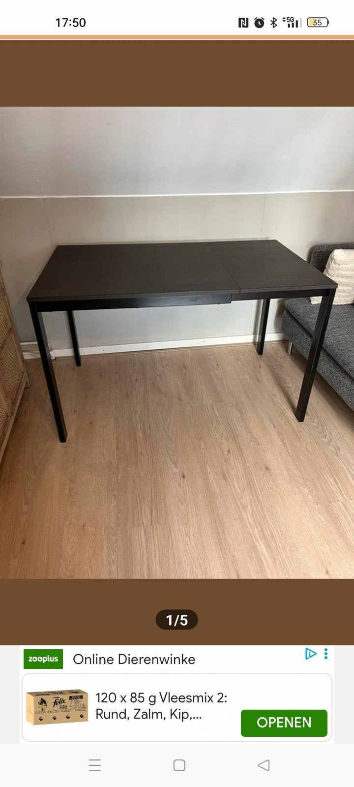 uitschuifbare ikea tafel, Ophalen of Verzenden