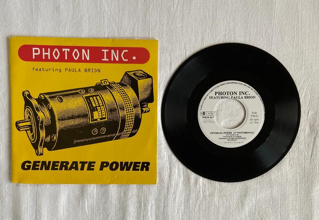 photon inc. - generate power, 7 inch, Single, Ophalen of Verzenden, Zo goed als nieuw