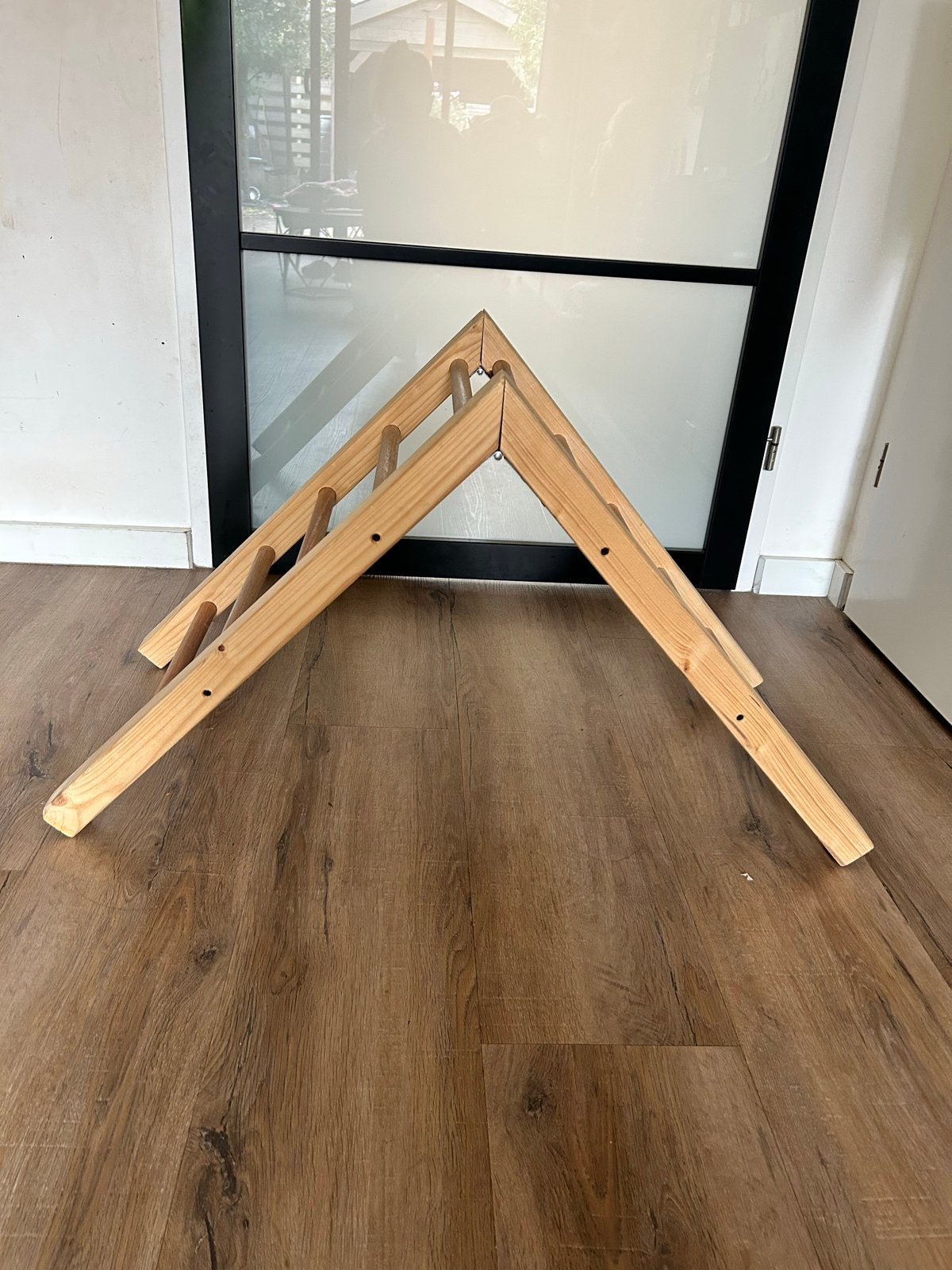 Houten Klimrek met Glijbaan voor Binnen, Ophalen, Gebruikt, Glijbaan