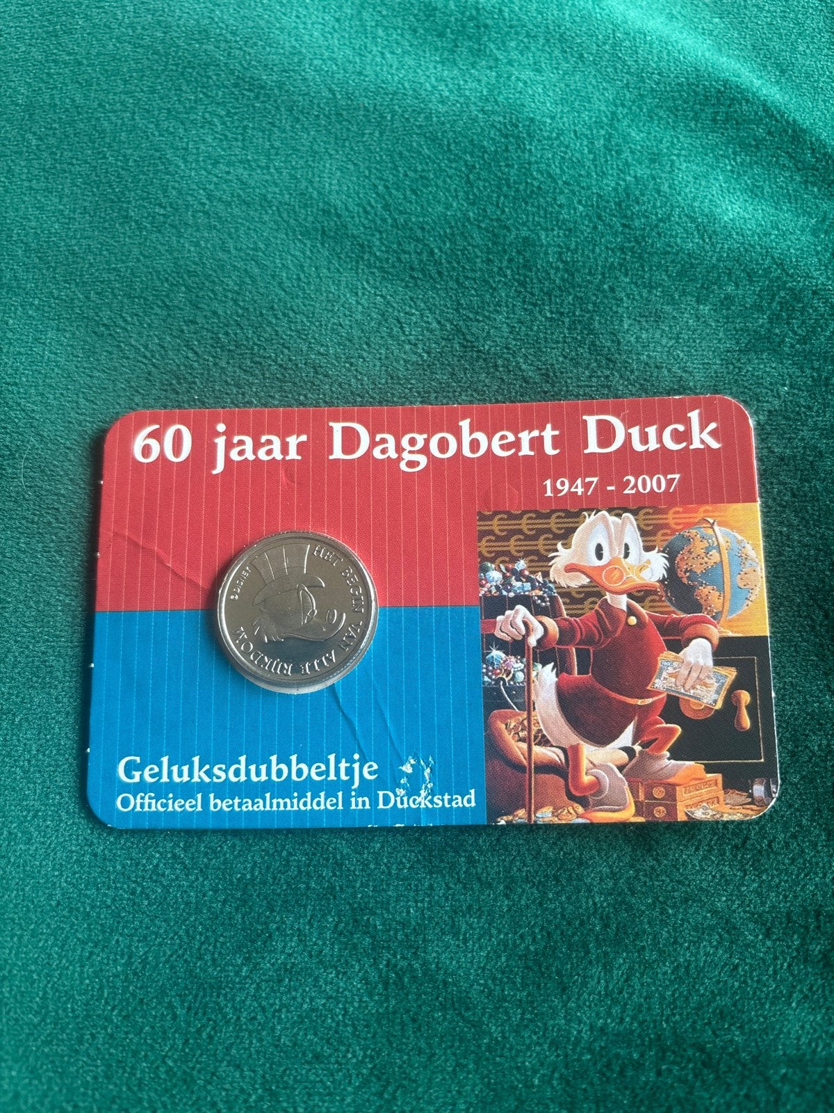 Dagobert Duck Geluksdubbeltje 60 jaar ABN AMRO Disney, Ophalen of Verzenden, Zo goed als nieuw
