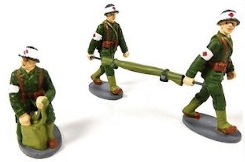 Renault 1000kg Ambulance 1950 +3 figuren 1:43, Overige merken, Atlas, Auto, Atlas