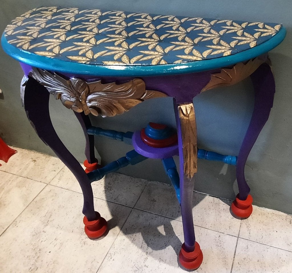 sierlijke side-table eventueel met bijpassende spiegel, Ophalen, 50 tot 100 cm, Overige vormen, 25 tot 50 cm