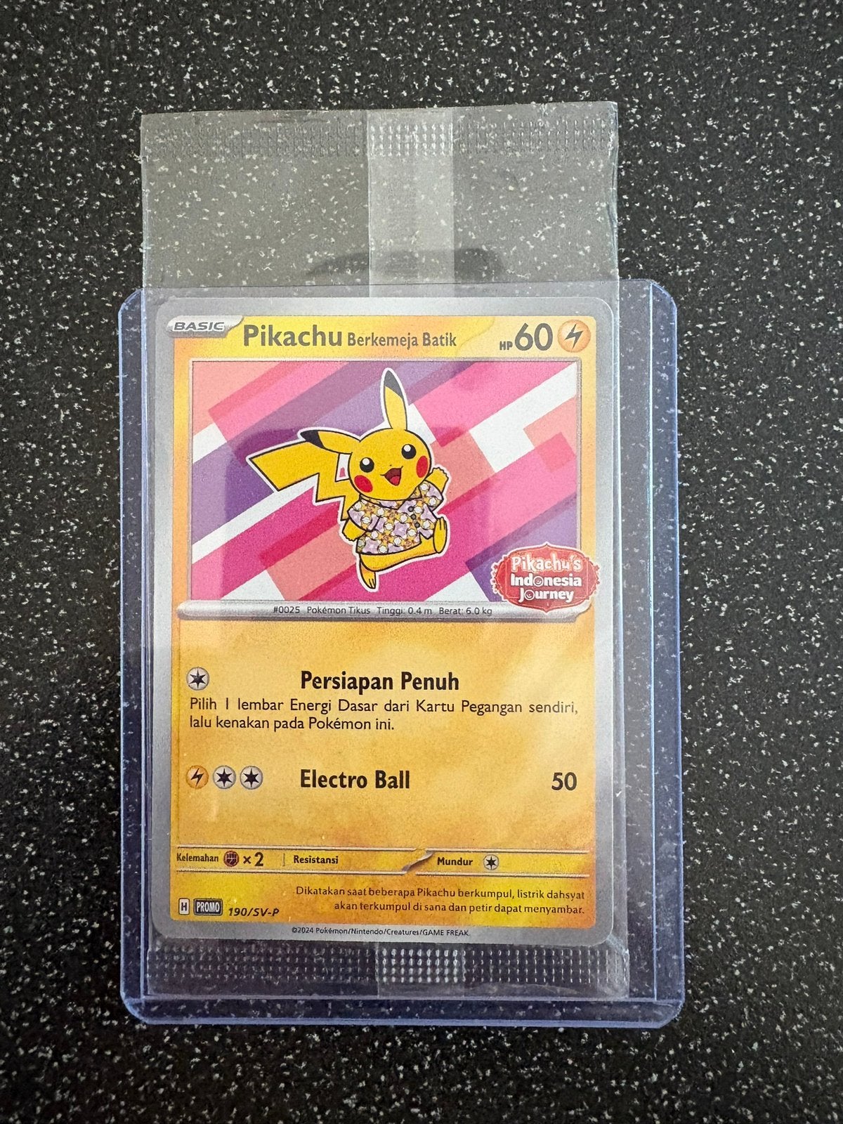 Pikachu Berkemeja Batik 190 - Sealed, Ophalen of Verzenden, Nieuw, Losse kaart