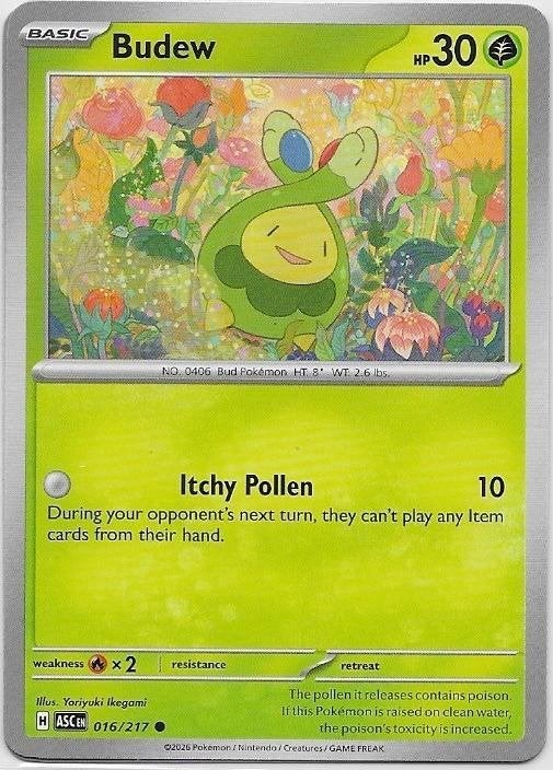 Ascended Heroes,  Budew [common] 16/217, Verzenden, Nieuw, Losse kaart