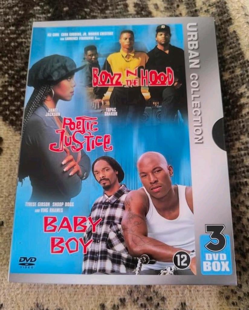 Tupac , Poetic justice - Boyz in de hood- Baby Boy, Vanaf 16 jaar, Ophalen of Verzenden, Zo goed als nieuw