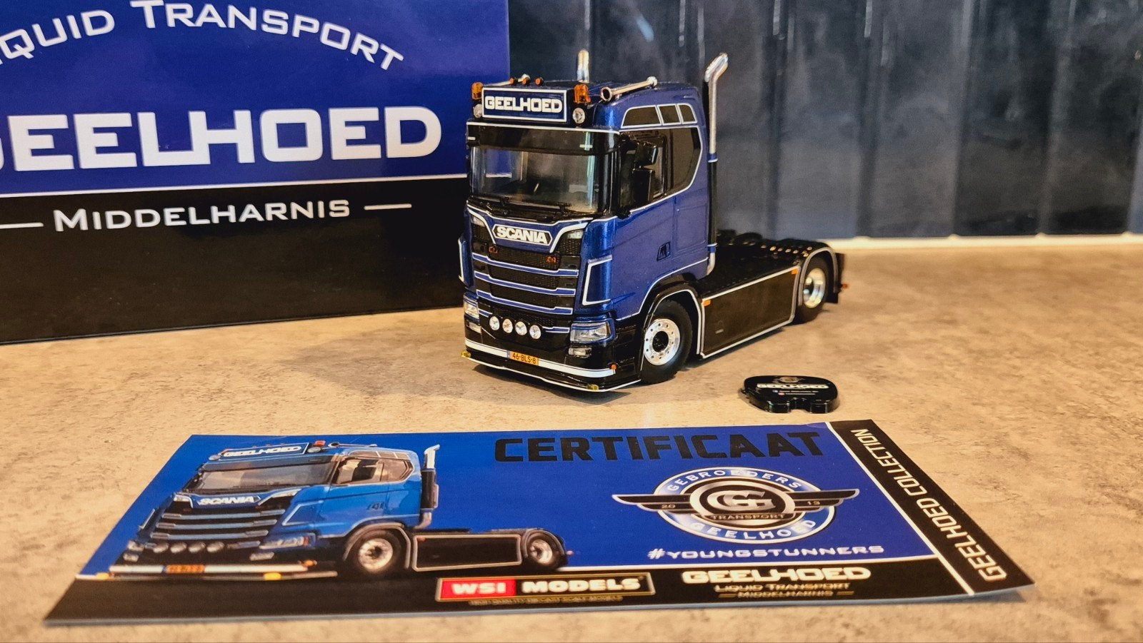 WSI GEELHOED Scania S Normal 4x2, Hobby en Vrije tijd, Modelauto's | 1:50, Ophalen of Verzenden, Nieuw, Bus of Vrachtwagen, Wsi