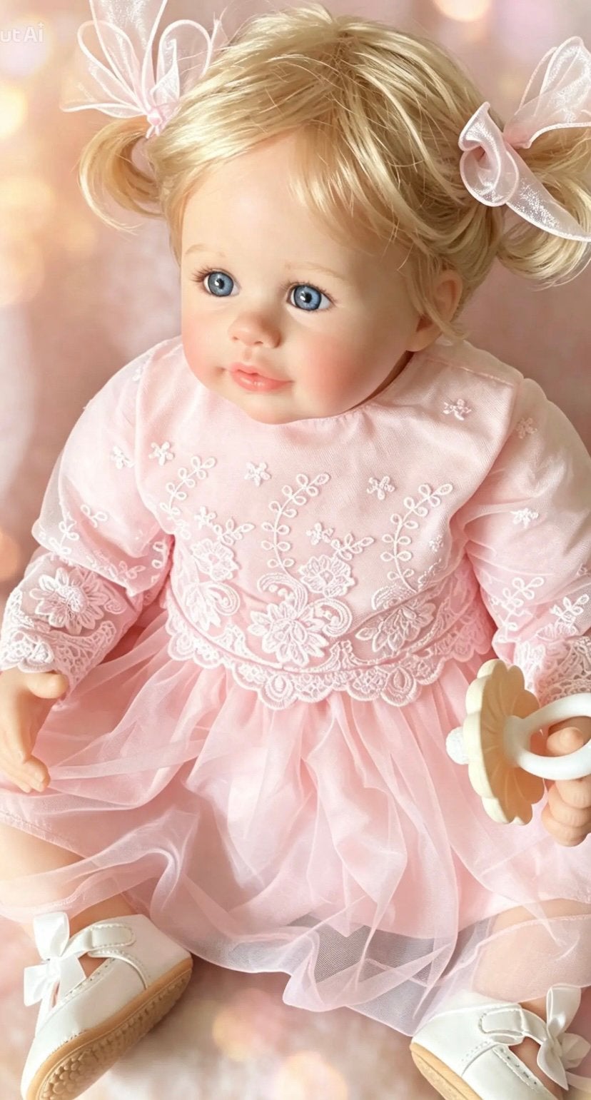 Reborn peuter Masterpiece gelimiteerd met certificaat 🎀, Verzamelen, Verzenden, Zo goed als nieuw, Pop