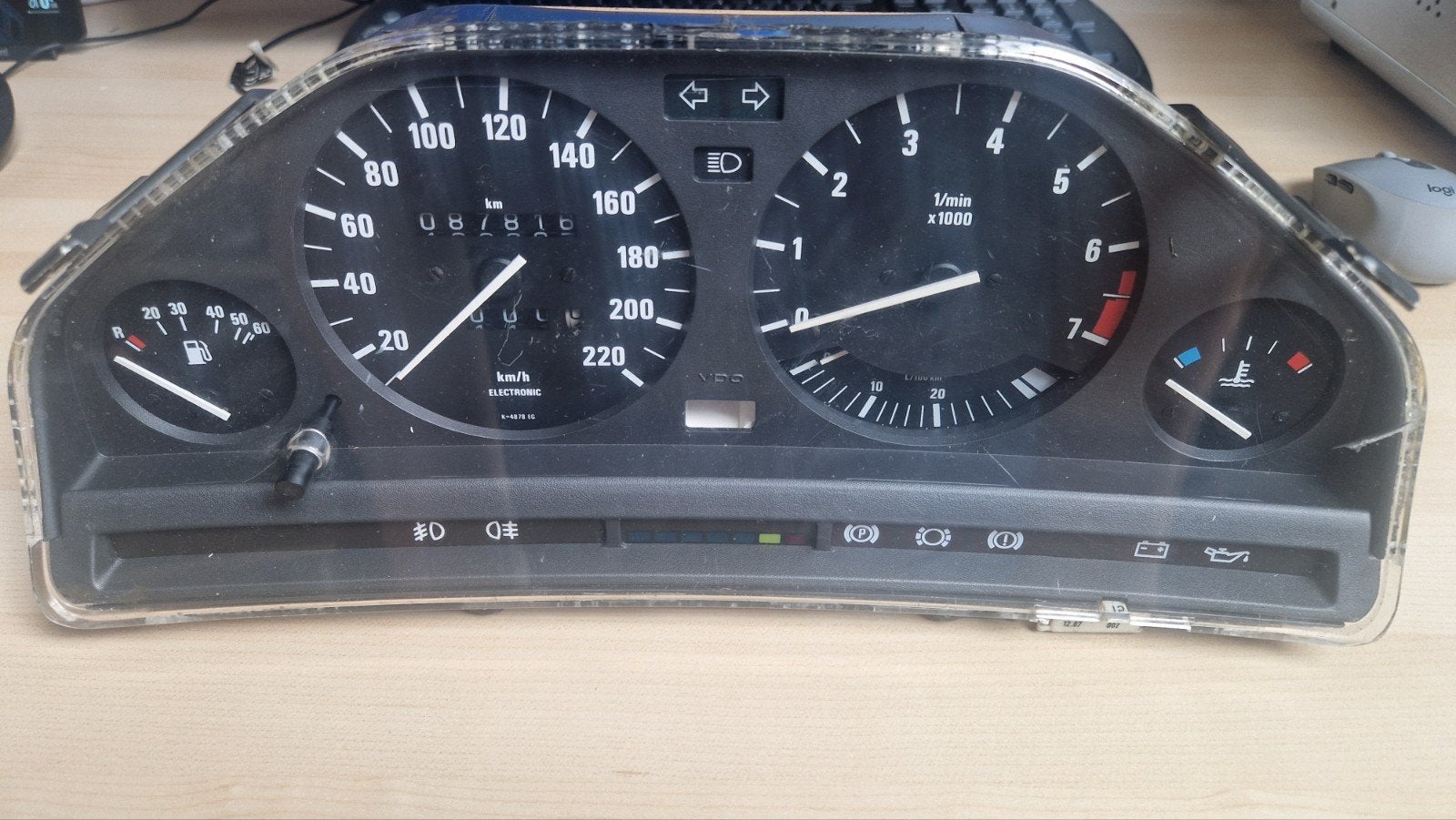 BMW E30 325i Tellerbak Instrumentenpaneel 1987, Auto-onderdelen, Dashboard en Schakelaars, Ophalen of Verzenden, Gebruikt, BMW